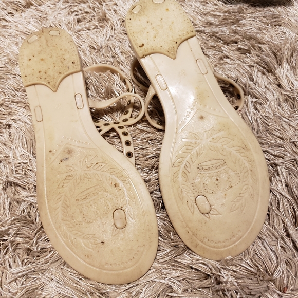 Steve Madden Tan and Gold Spiked Sandals - 8 - Picture 6 of 8